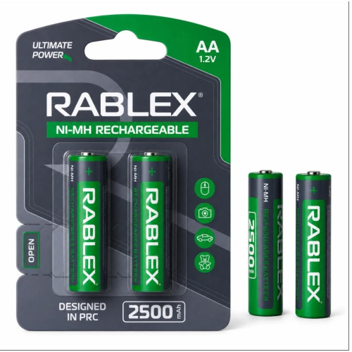 Акумулятор RABLEX Ni-MH AA 2500 mAh (2 шт.)