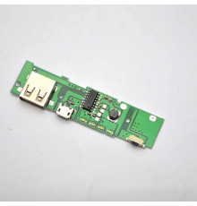 Модуль PowerBank на платі 1 USB/MicroUSB 5В 1А