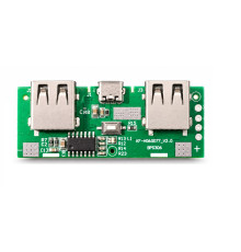 Модуль PowerBank на платі 2 USB/MicroUSB 5В 1А  v_1