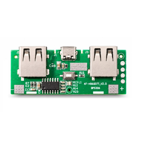 Модуль PowerBank на платі 2 USB/MicroUSB 5В 1А v_1