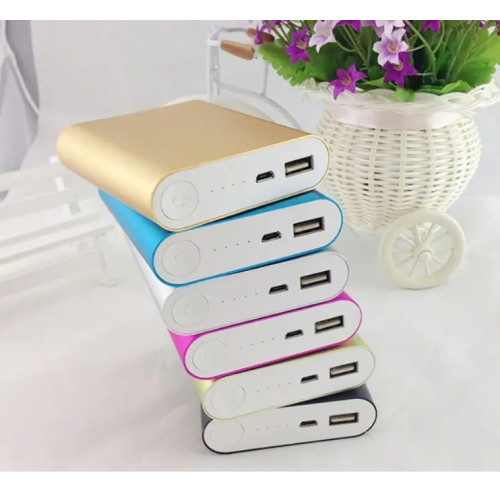 Power bank 4 акумулятора 18650 USB+Type C 2А (без акумуляторів) Срібний