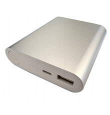 Power bank 4 акумулятора 18650 USB+Type C 2А (без акумуляторів) Срібний