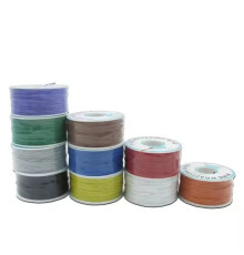 Дріт монтажний 1 жильний мідний 30AWG, 250 м Білий