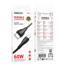 Кабель Borofone BX121 Type-C/Type-C 60W 1м,