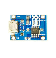 Контроллер заряда Li-Ion аккумуляторов TP4056 micro USB