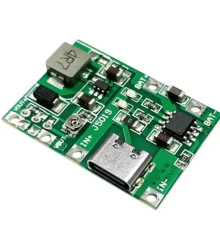 Модуль заряджання та підвищуючий перетворювач DC-DC J5019 5В 2А microUSB для Li-Ion акумулятора