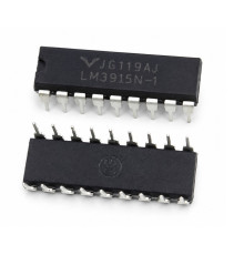 Мікросхема LM3915 (LM3915N), драйвер світлодіодного індикатора рівня звуку, корпус DIP-18