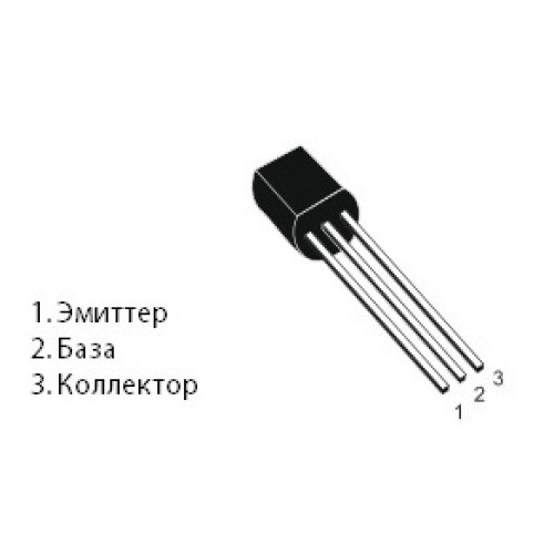 MPSA42 — біполярний NPN транзистор 300В 0.5А